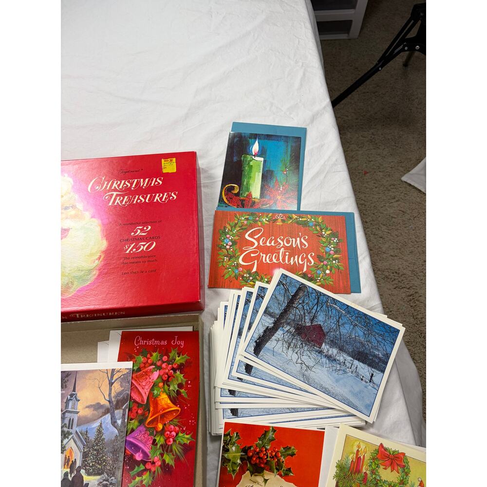 VTG Lot of 30 Christmas cards. 1960s-1980s. Unused. MCM, holiday. vintage - Picture 5 of 5